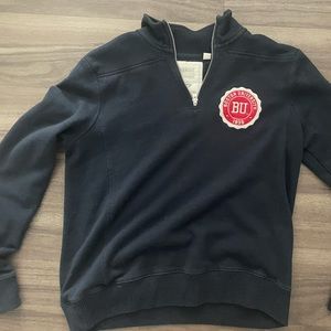 Boston university half zip sweatshirt